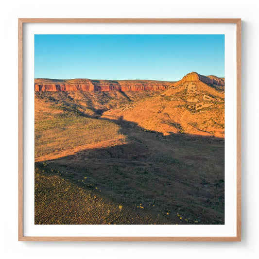 Cockburn Range Sunset - Square Framed Print