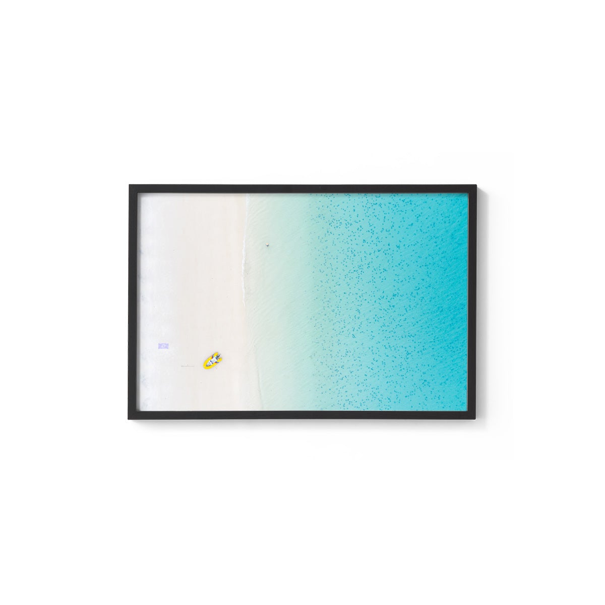 Whitehaven Beach Aerial Abstract #2 - Framed Print