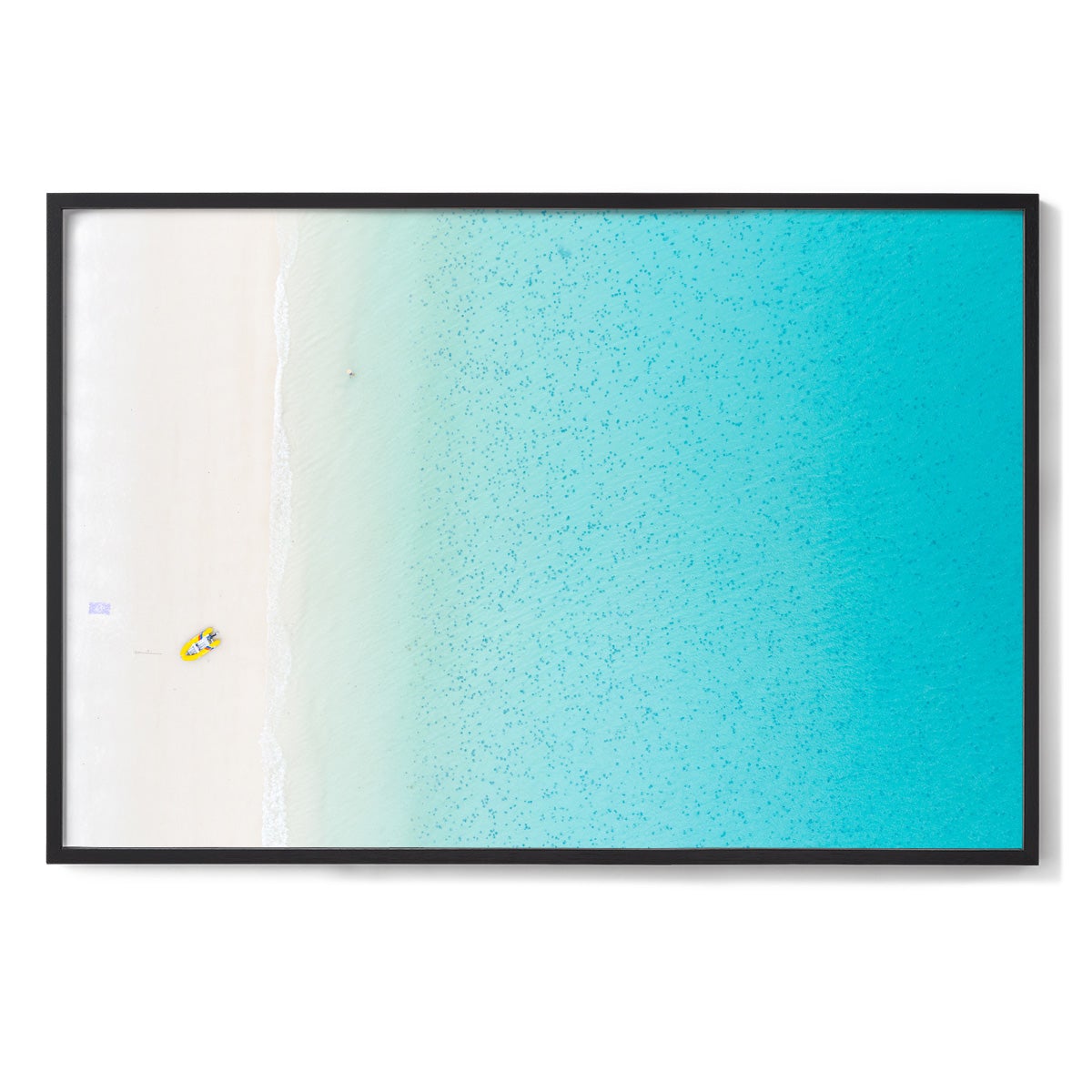 Whitehaven Beach Aerial Abstract - Framed Print