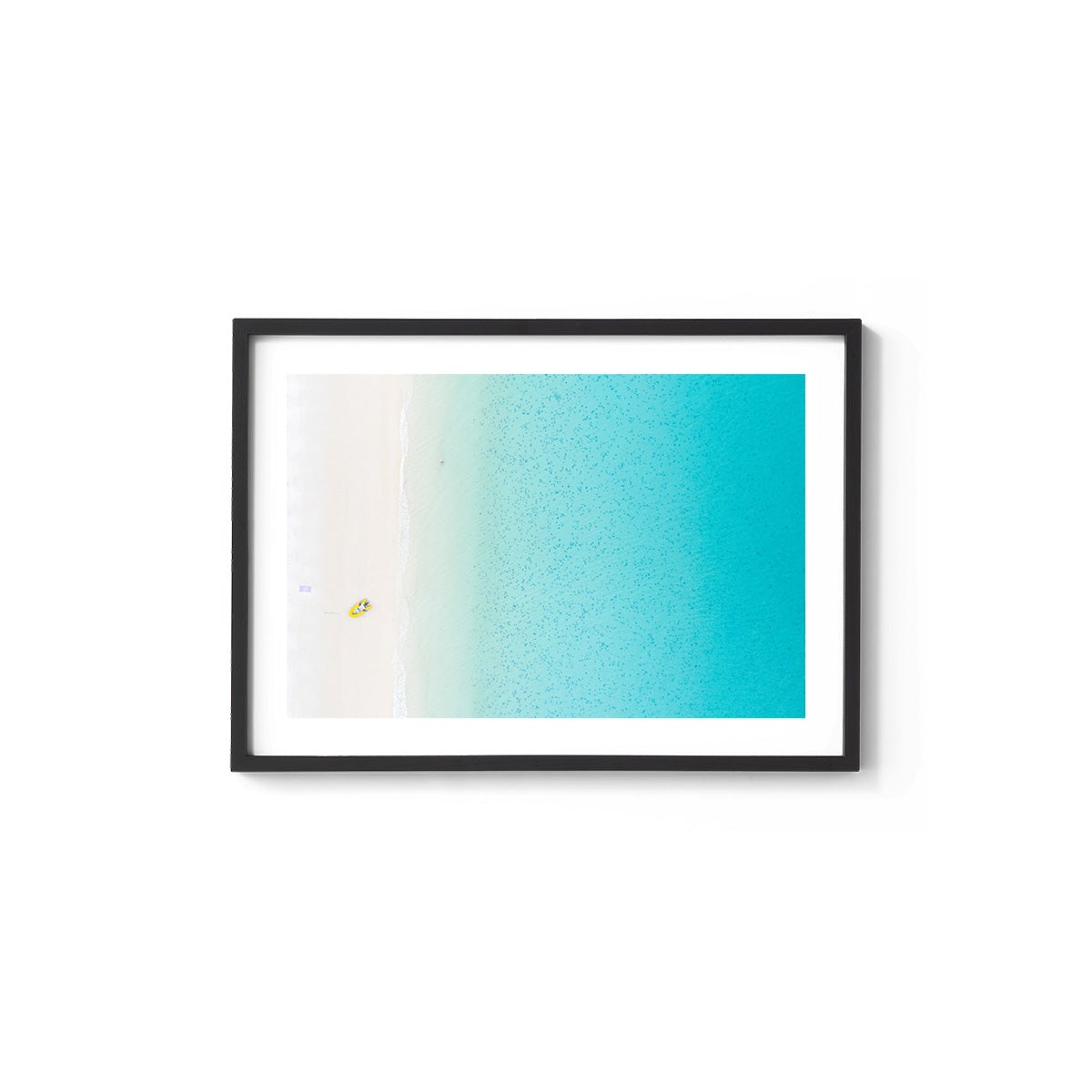 Whitehaven Beach Aerial Abstract - Framed Print