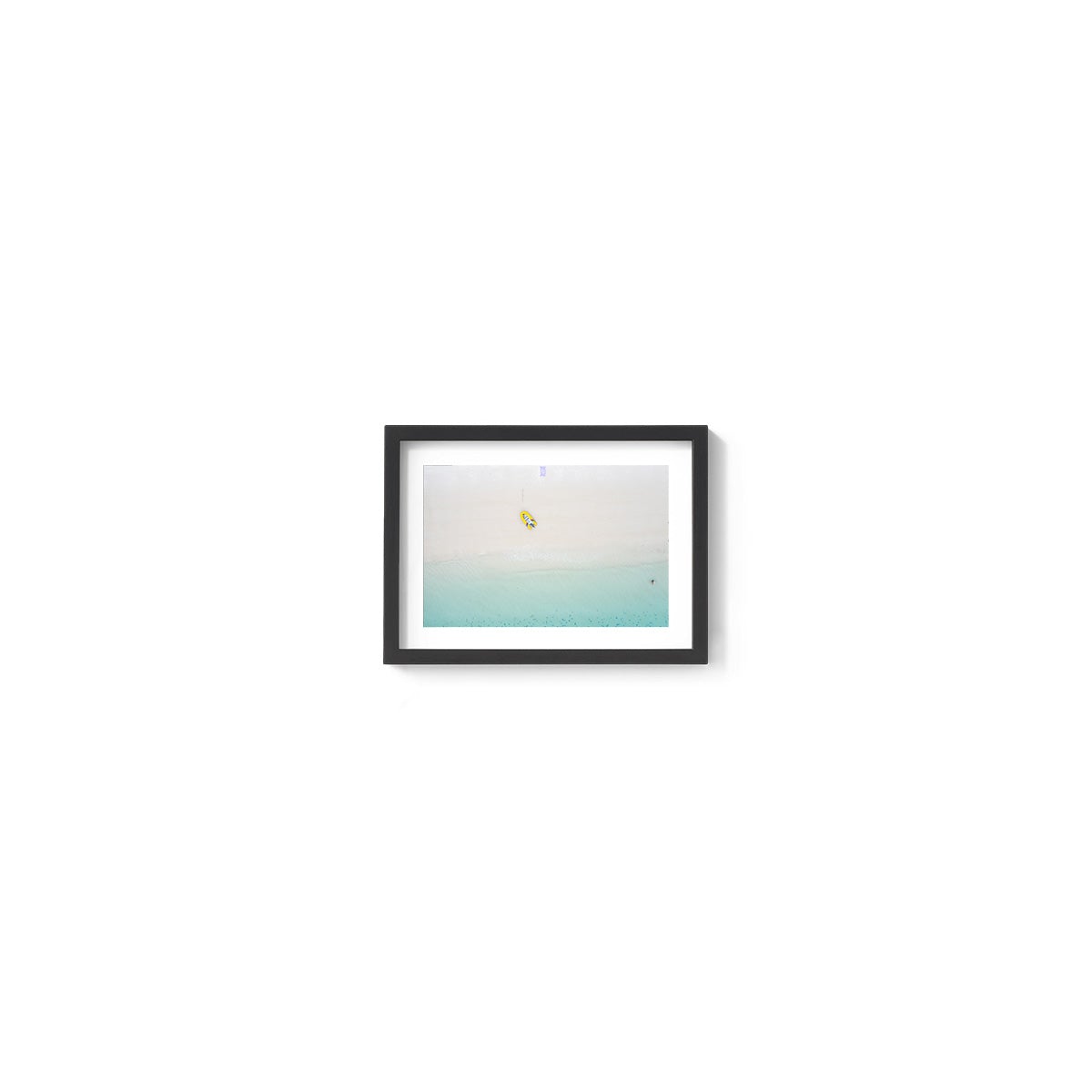 Whitehaven Beach Aerial Abstract #3 - Framed Print