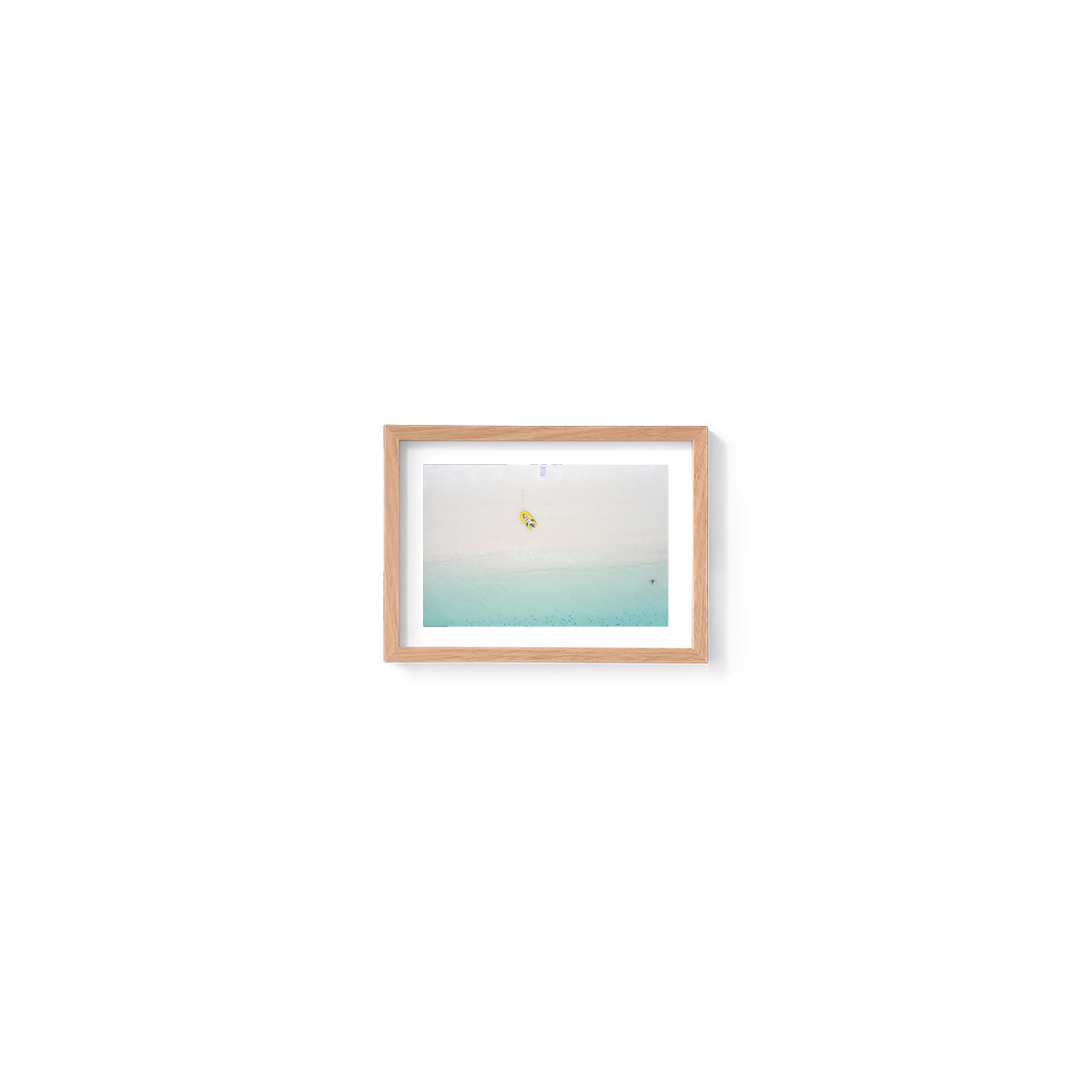 Whitehaven Beach Aerial Abstract #3 - Framed Print