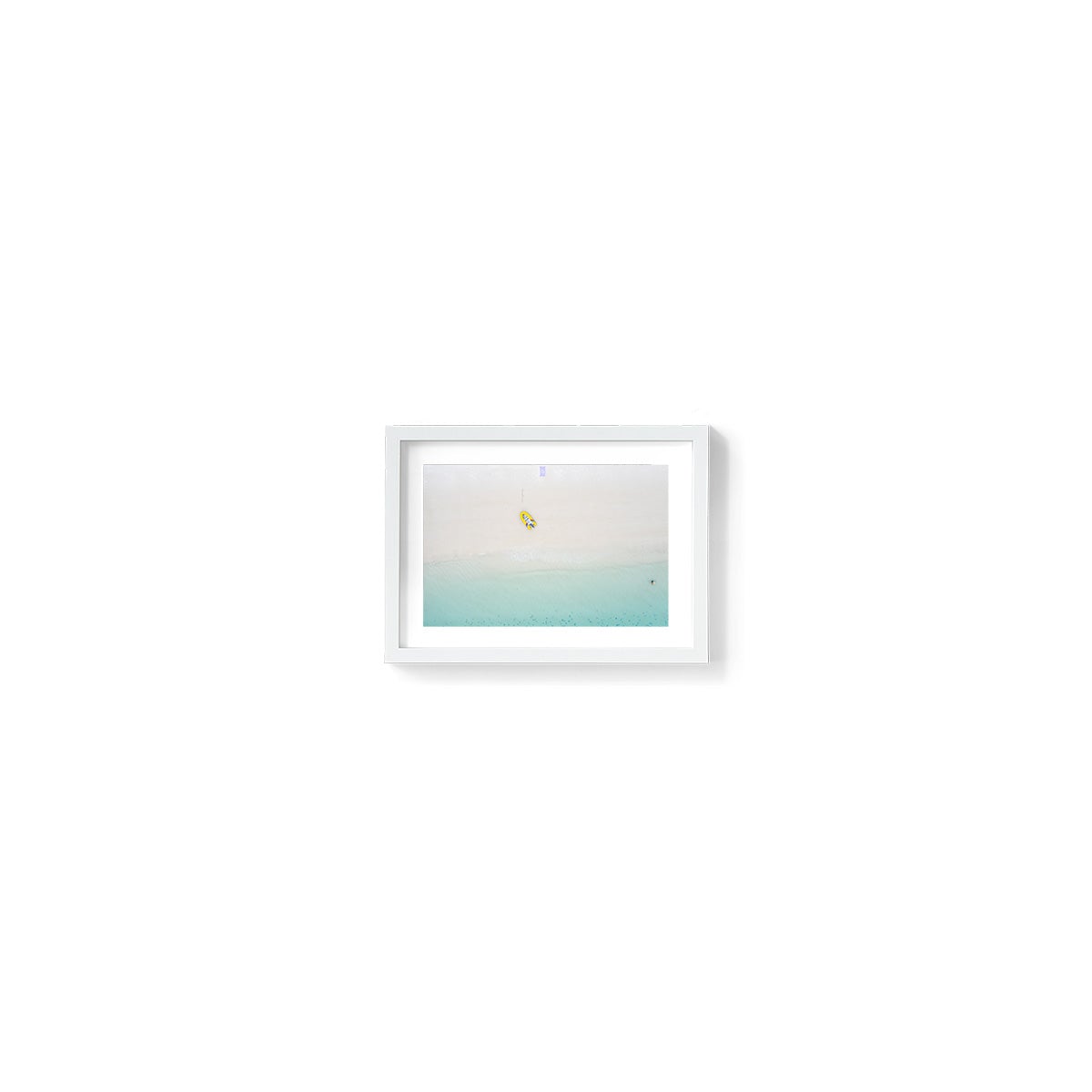 Whitehaven Beach Aerial Abstract #3 - Framed Print