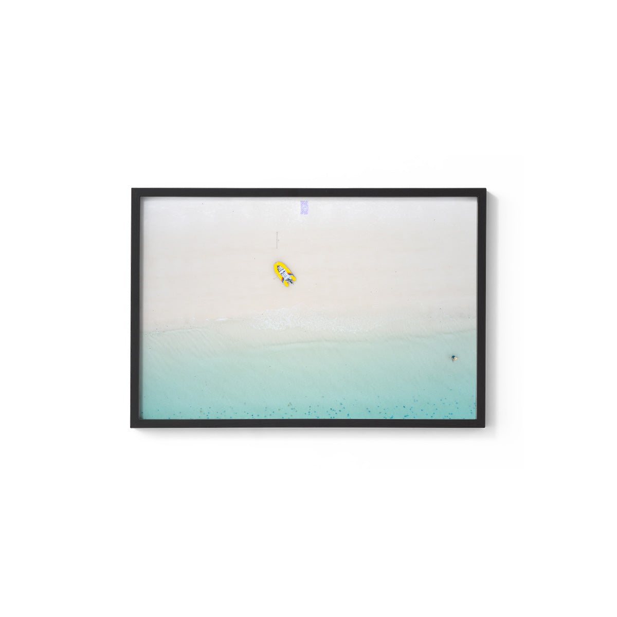 Whitehaven Beach Aerial Abstract #3 - Framed Print