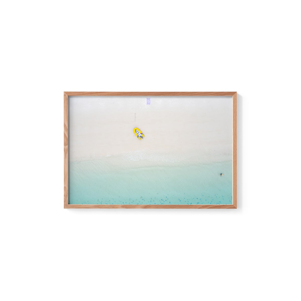 Whitehaven Beach Aerial Abstract #3 - Framed Print