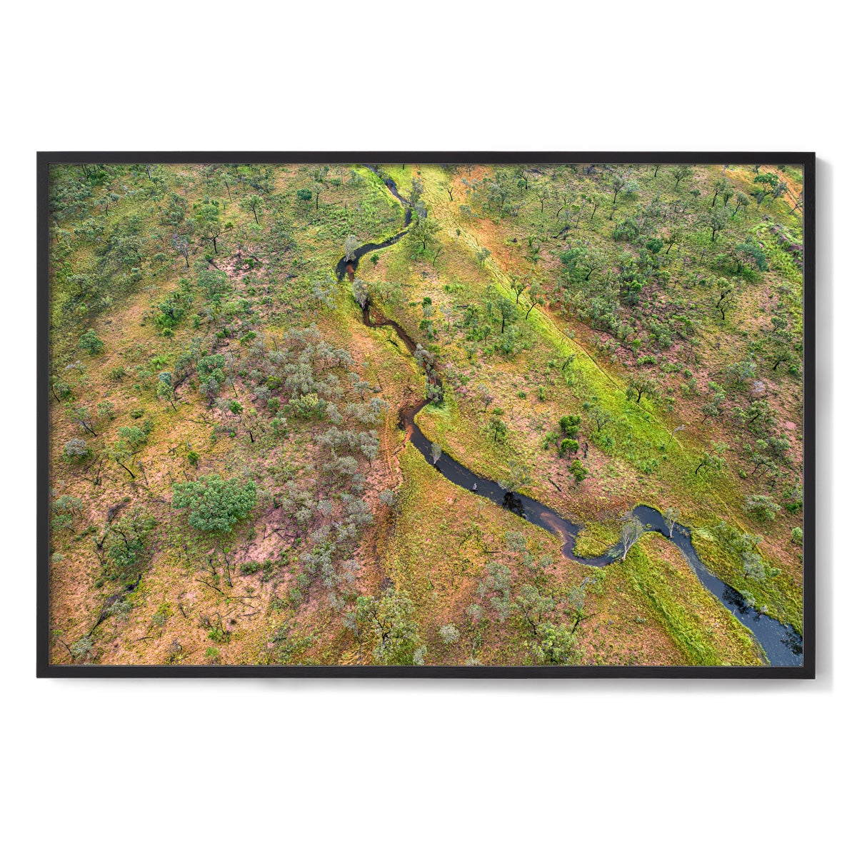 Dampier Peninsula Creek Abstract - Framed Print