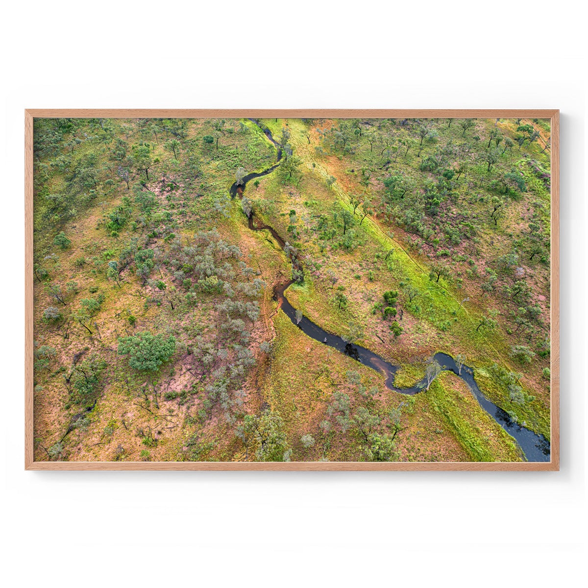 Dampier Peninsula Creek Abstract - Framed Print