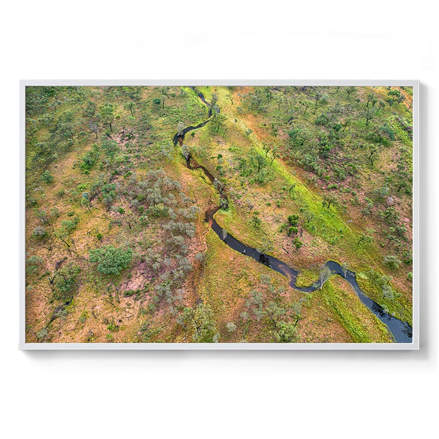 Dampier Peninsula Creek Abstract - Framed Print