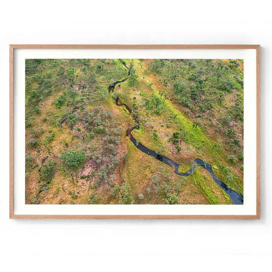 Dampier Peninsula Creek Abstract - Framed Print