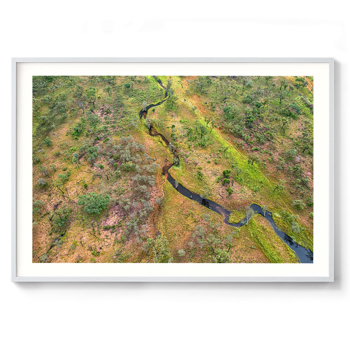 Dampier Peninsula Creek Abstract - Framed Print