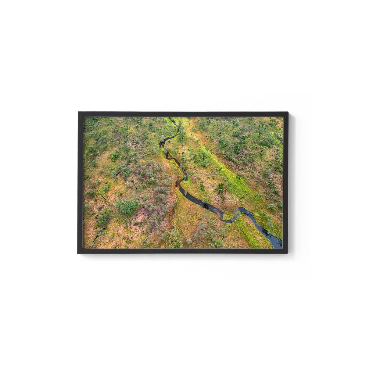 Dampier Peninsula Creek Abstract - Framed Print