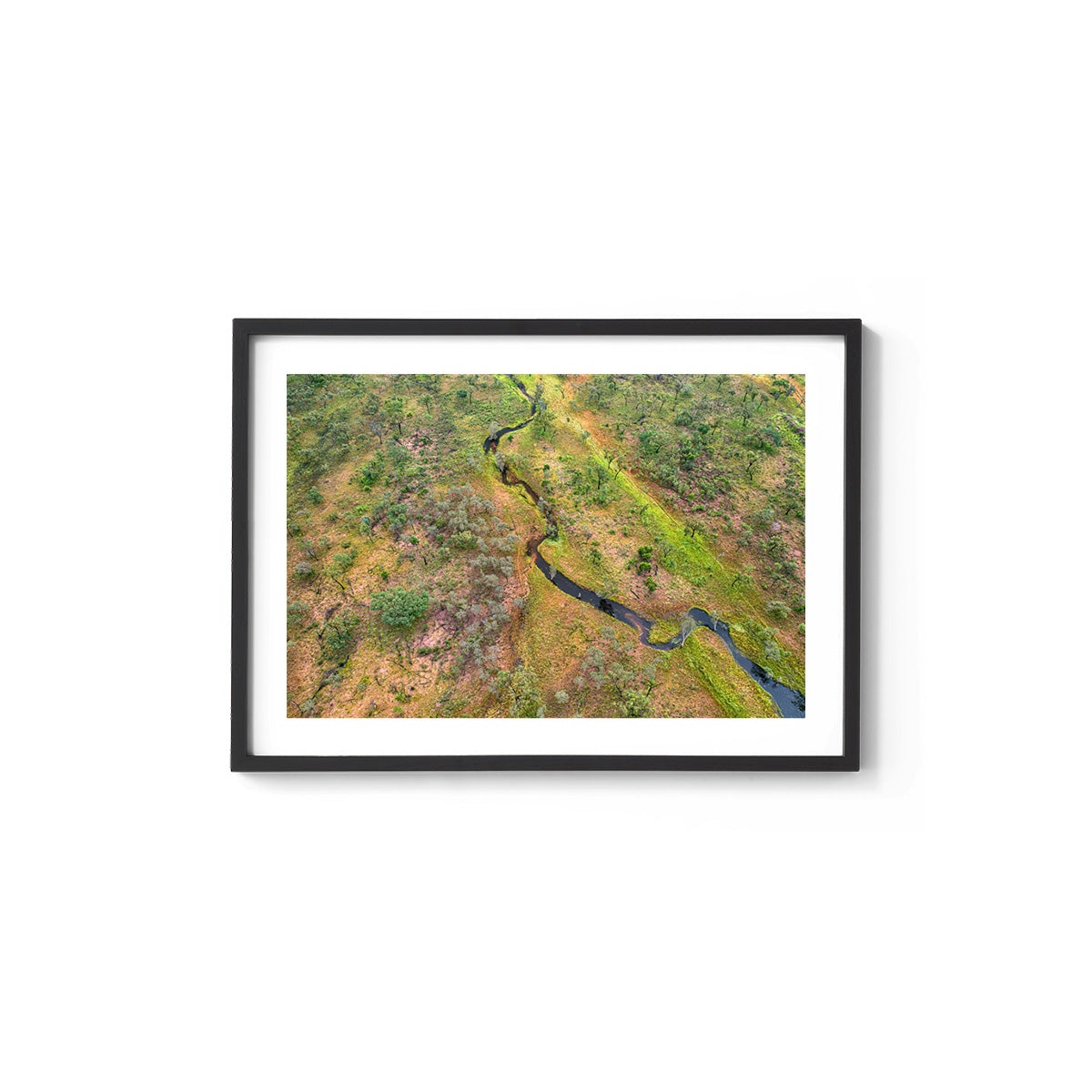 Dampier Peninsula Creek Abstract - Framed Print