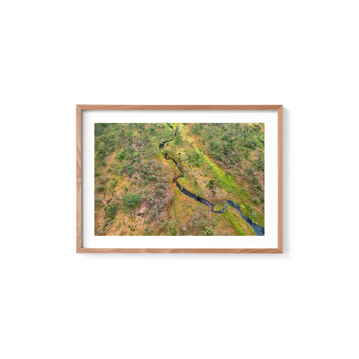 Dampier Peninsula Creek Abstract - Framed Print