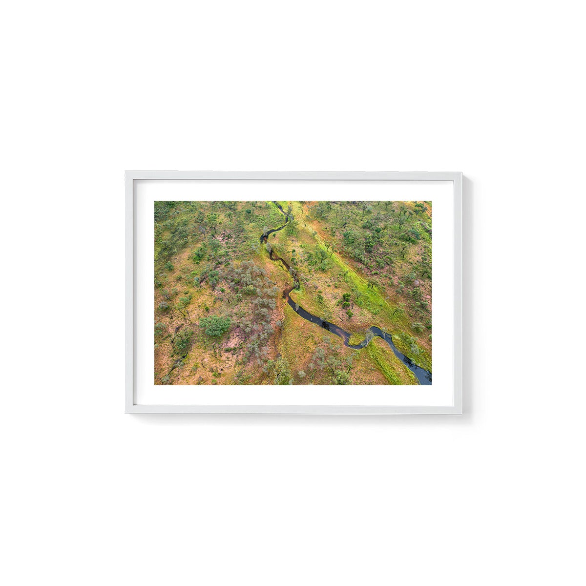 Dampier Peninsula Creek Abstract - Framed Print