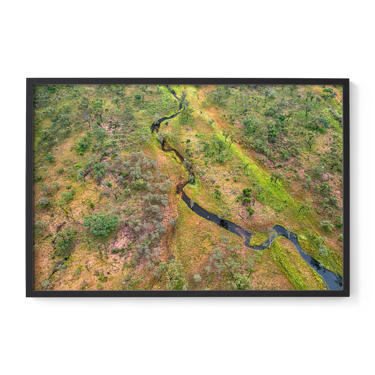 Dampier Peninsula Creek Abstract - Framed Print