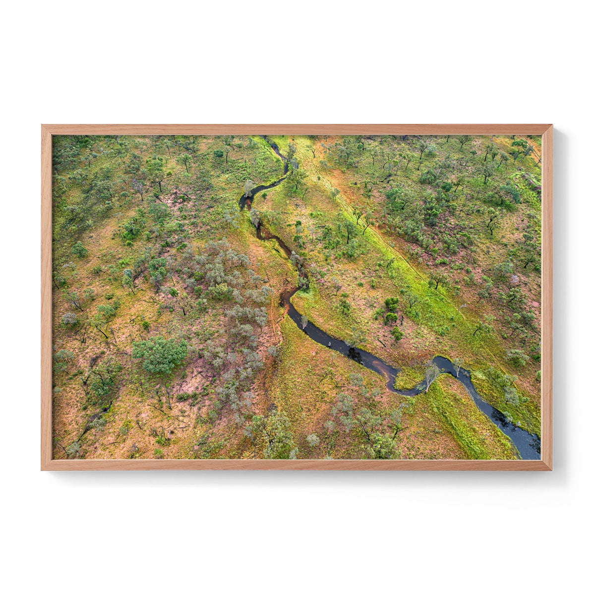 Dampier Peninsula Creek Abstract - Framed Print