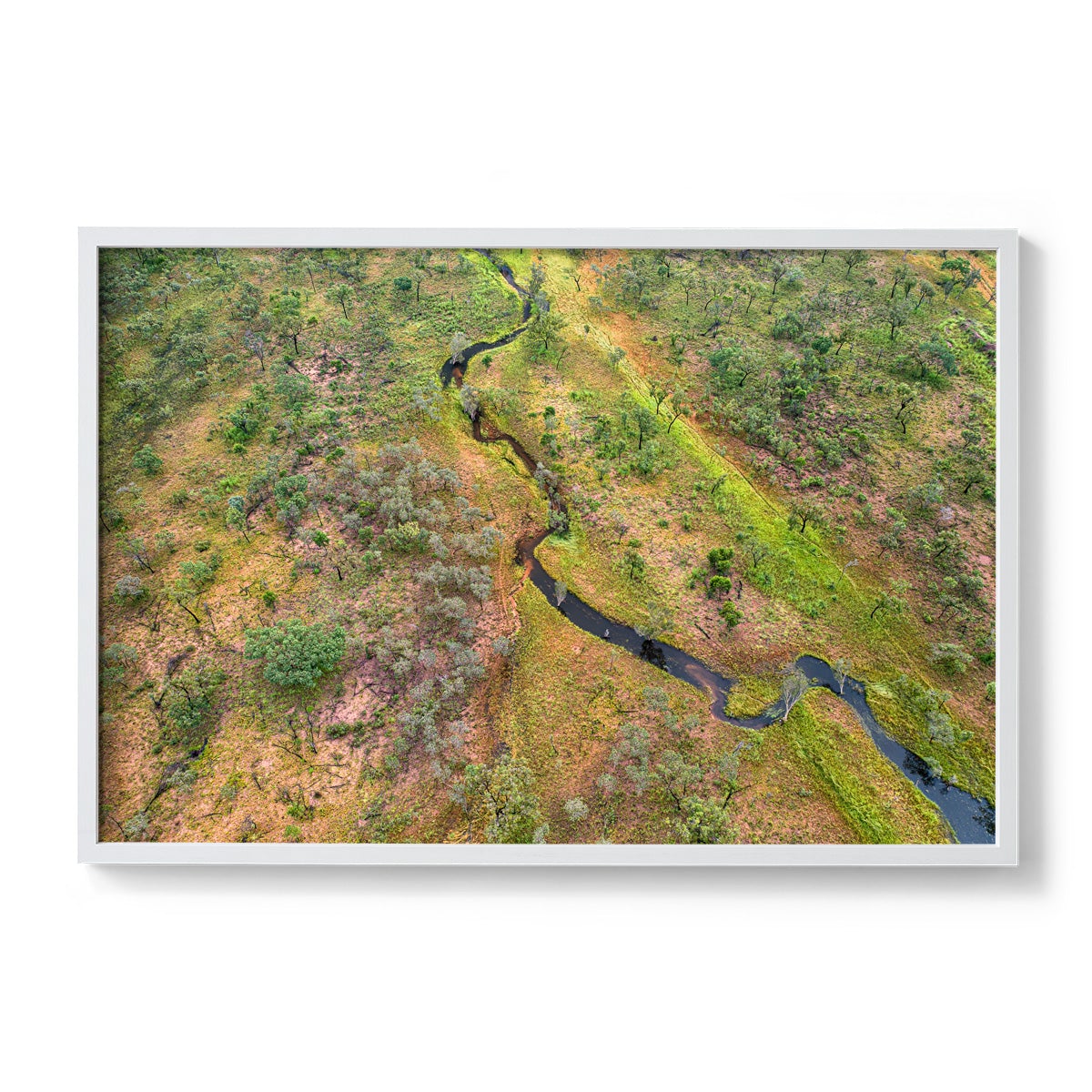 Dampier Peninsula Creek Abstract - Framed Print