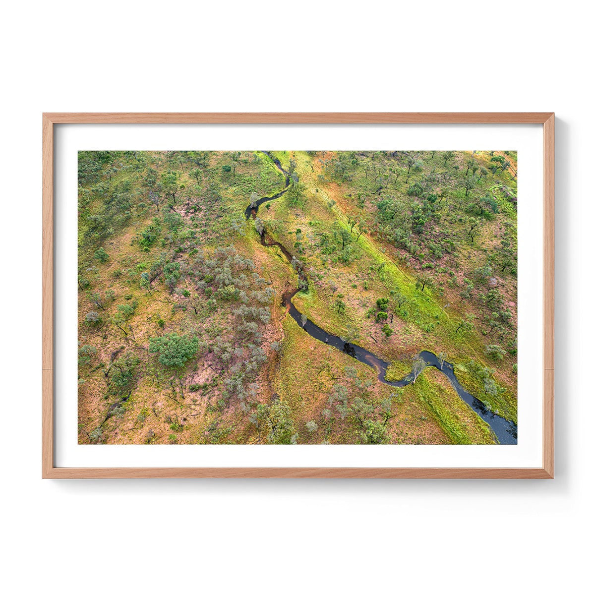 Dampier Peninsula Creek Abstract - Framed Print