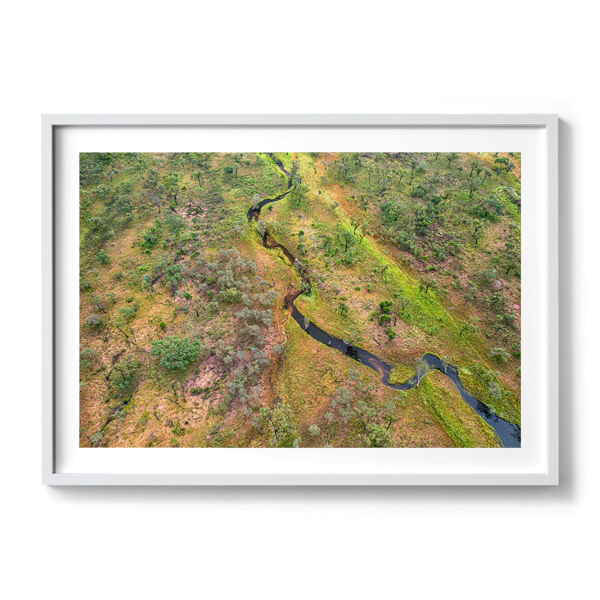 Dampier Peninsula Creek Abstract - Framed Print