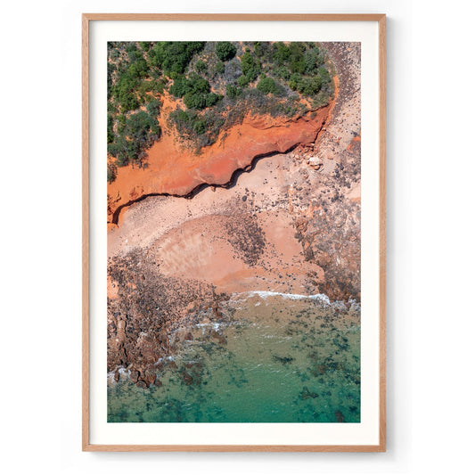 Riddell Beach Curves, Lurujarri Walk - Framed Print