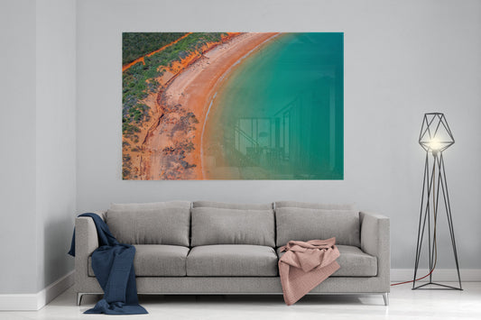 Riddell Beach Aerial, Lurujarri Walk - Acrylic Print