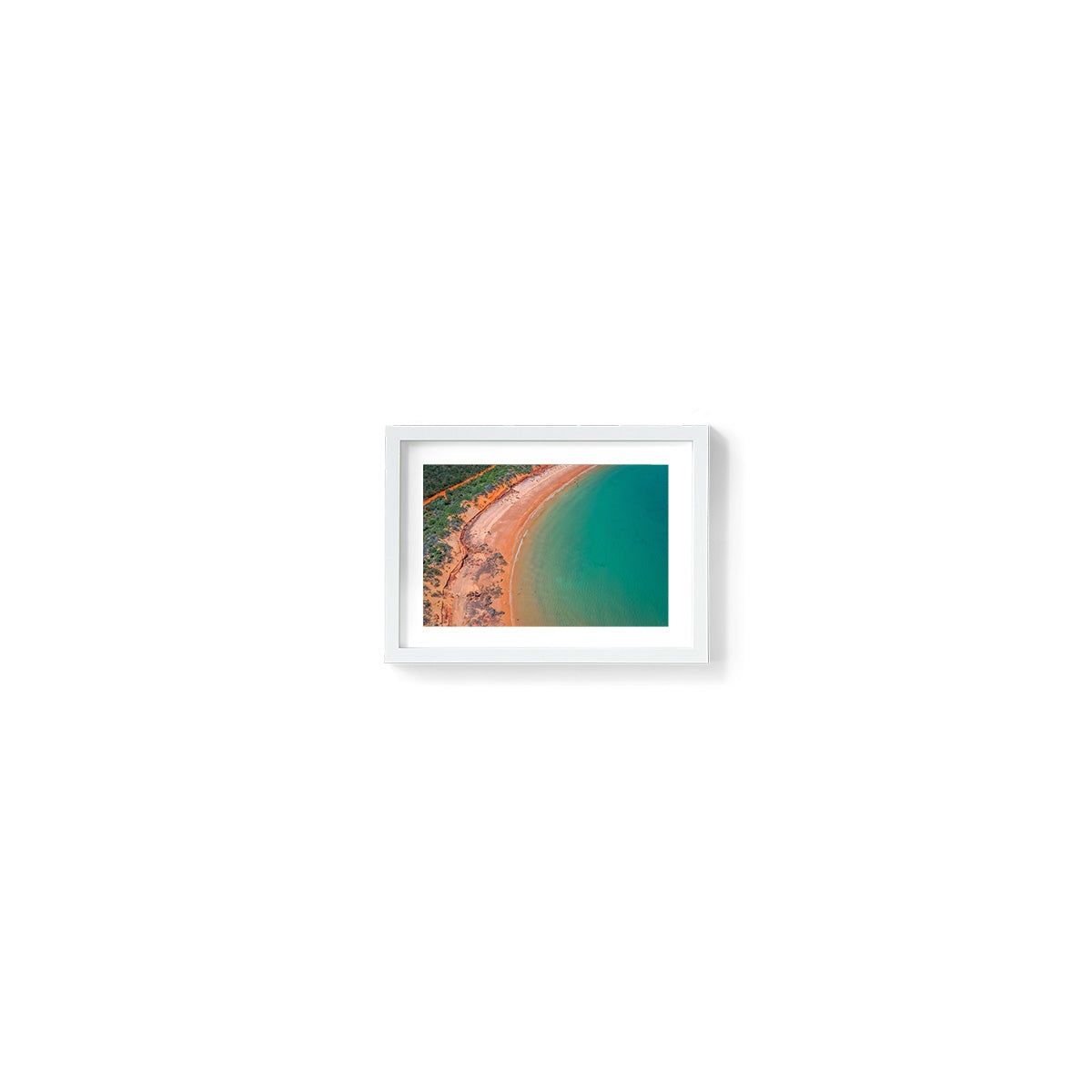 Riddell Beach Aerial, Lurujarri Walk - Framed Print