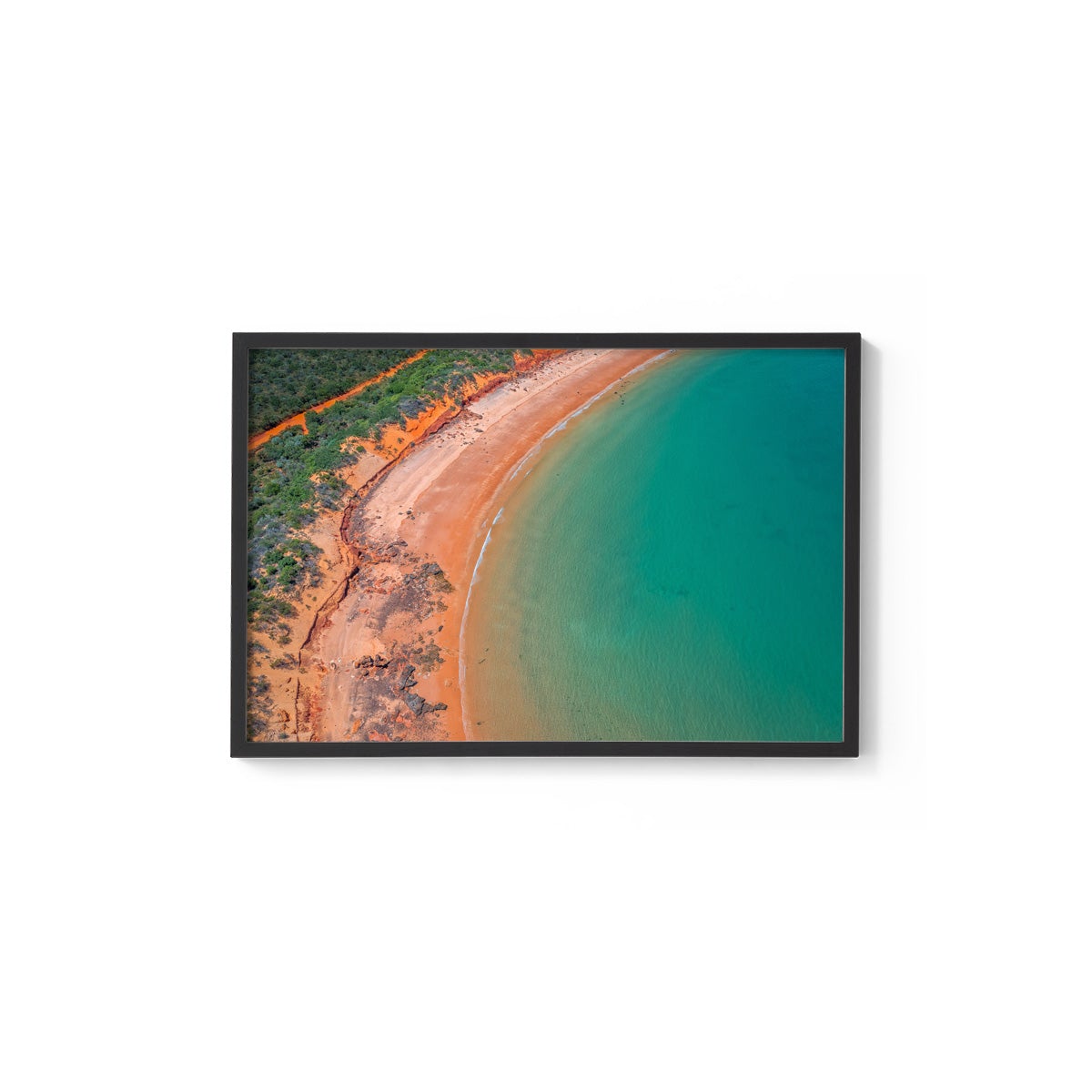 Riddell Beach Aerial, Lurujarri Walk - Framed Print