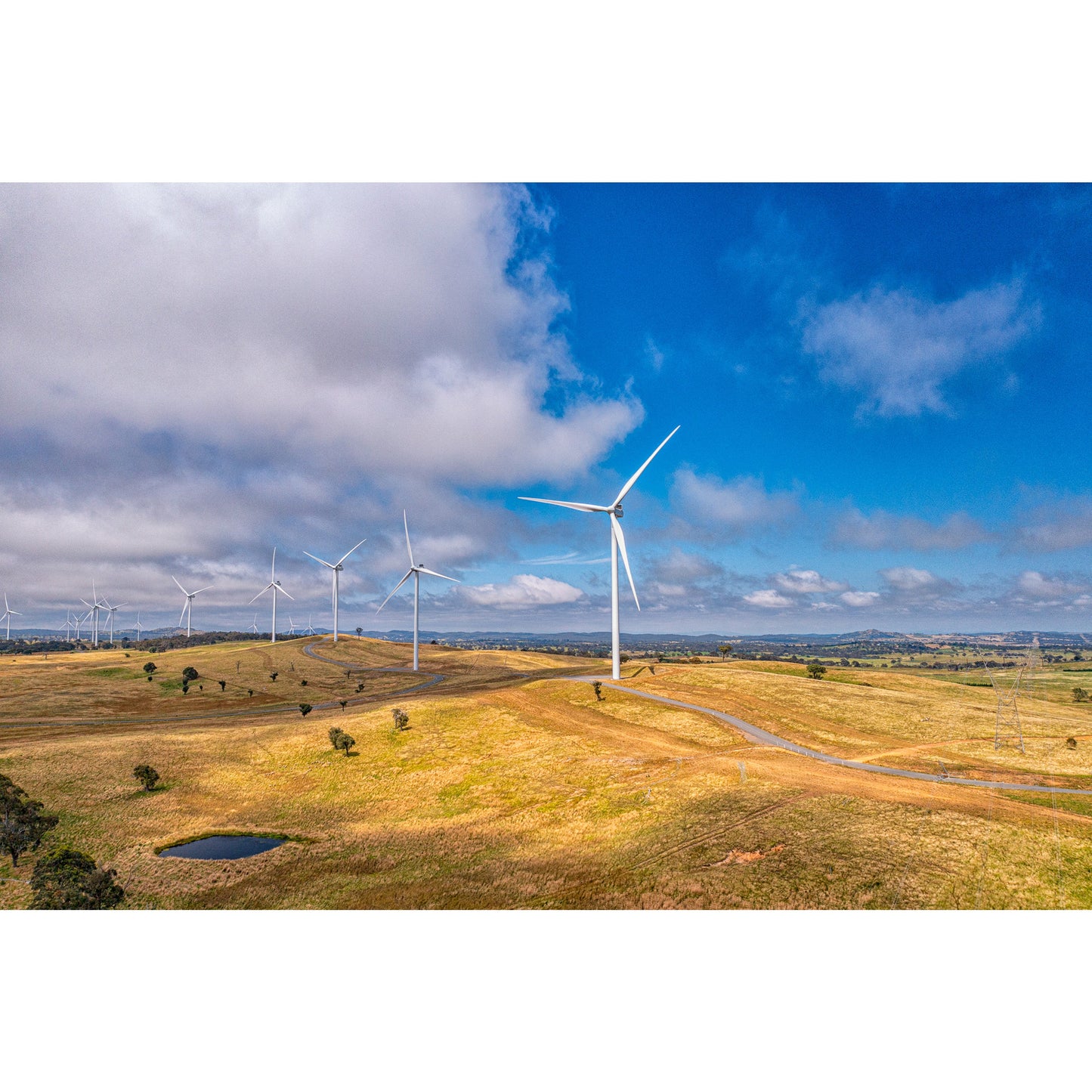 Cullerin Range Wind Farm - Framed Print