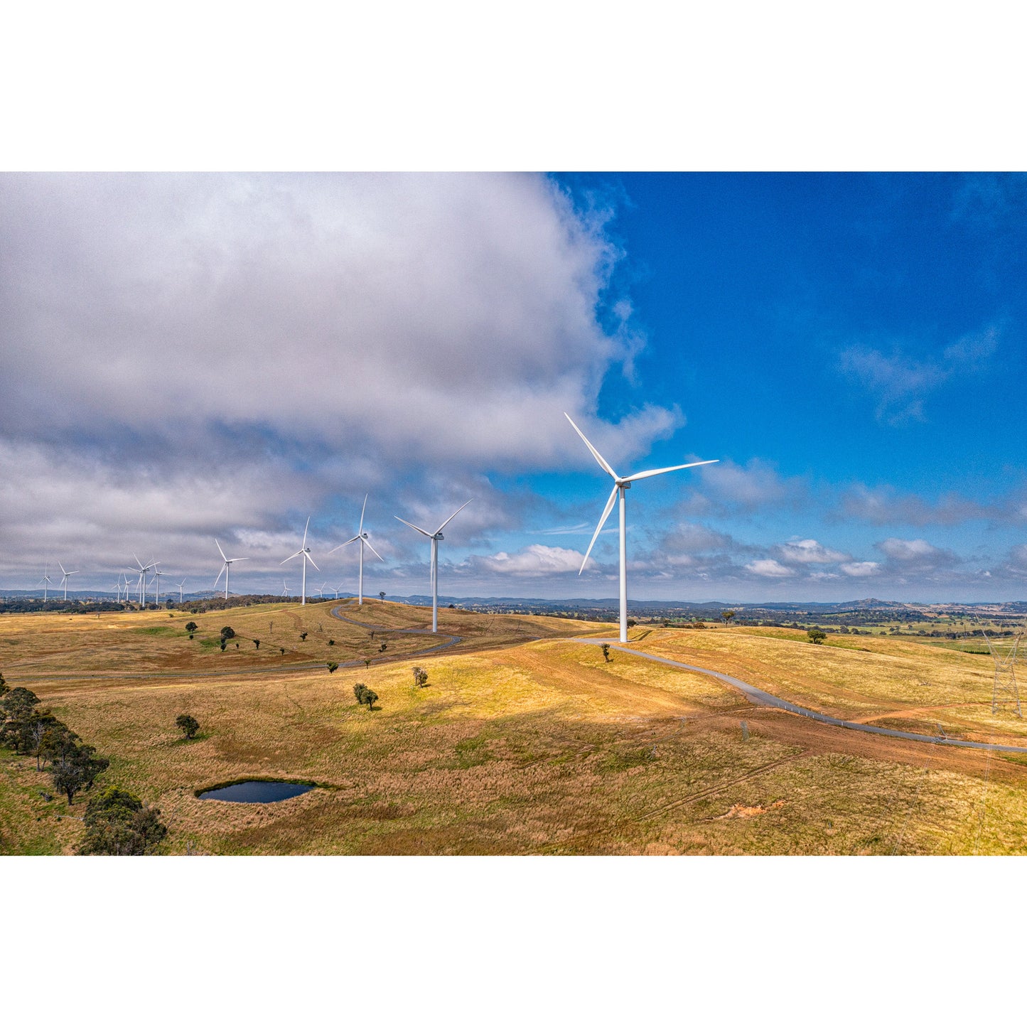 Cullerin Range Wind Farm #2 - Framed Print