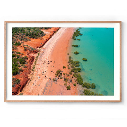 Entrance Point as the Tide Recedes. - Framed Print