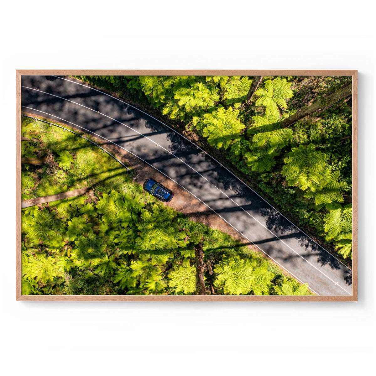 Black Spur Road - Framed Print