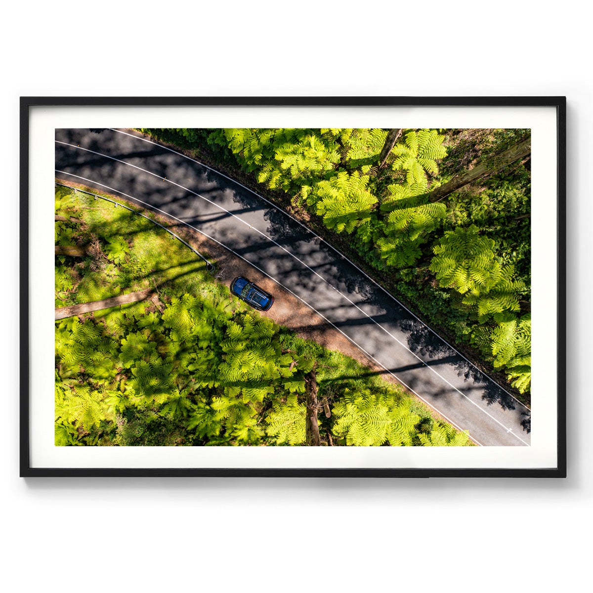 Black Spur Road - Framed Print