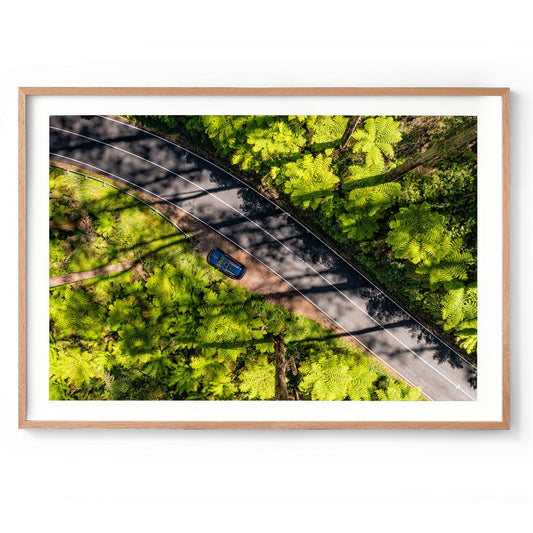 Black Spur Road - Framed Print