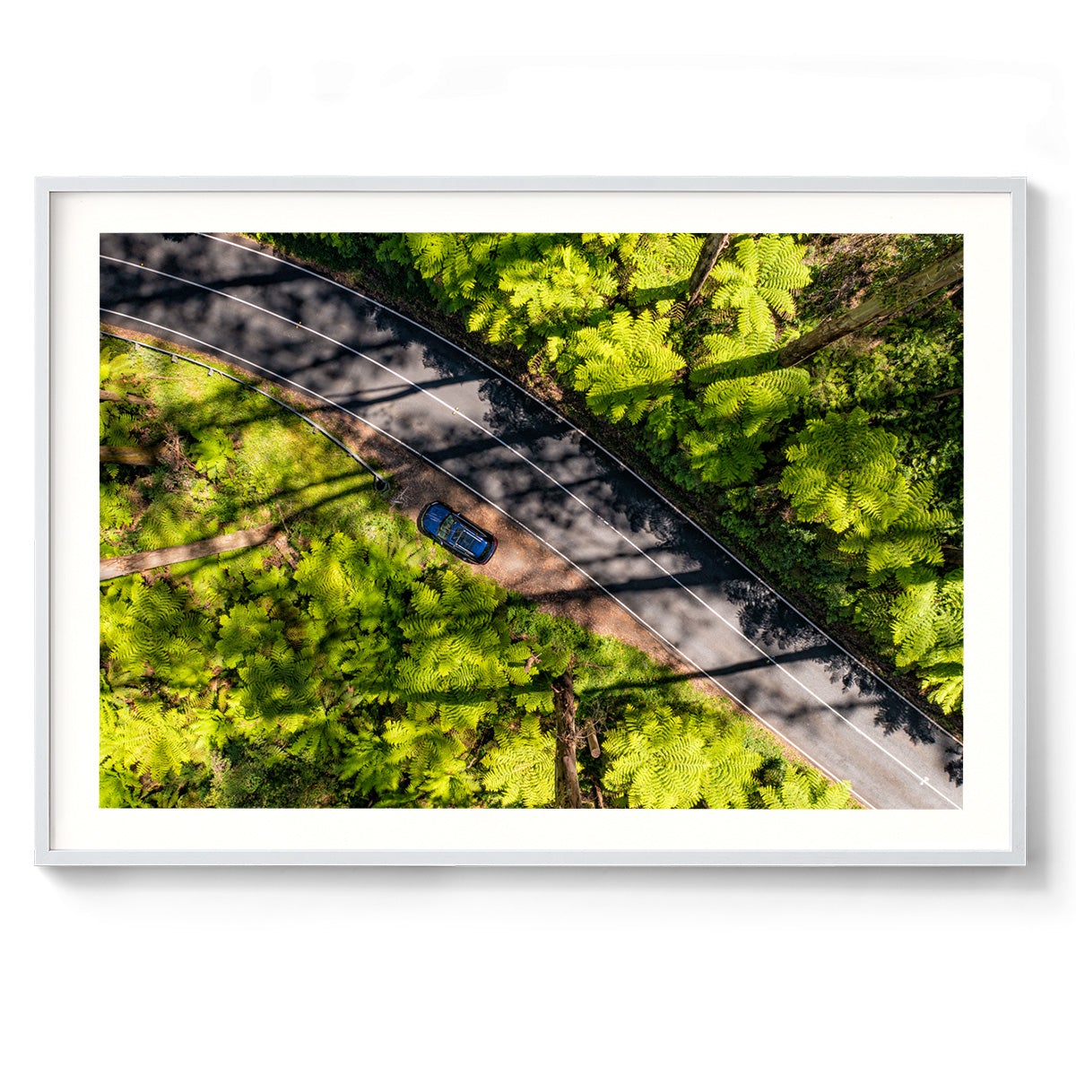 Black Spur Road - Framed Print