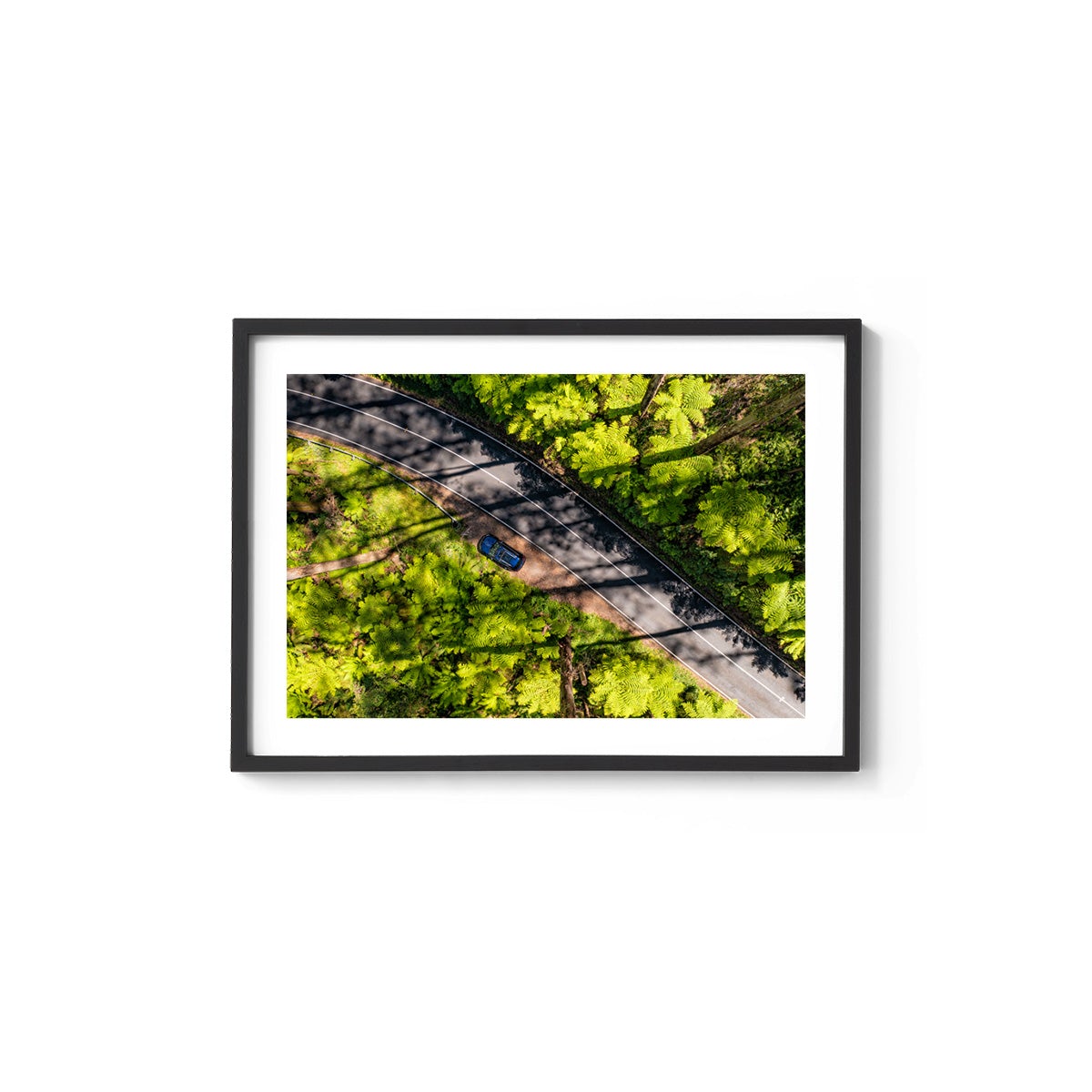 Black Spur Road - Framed Print