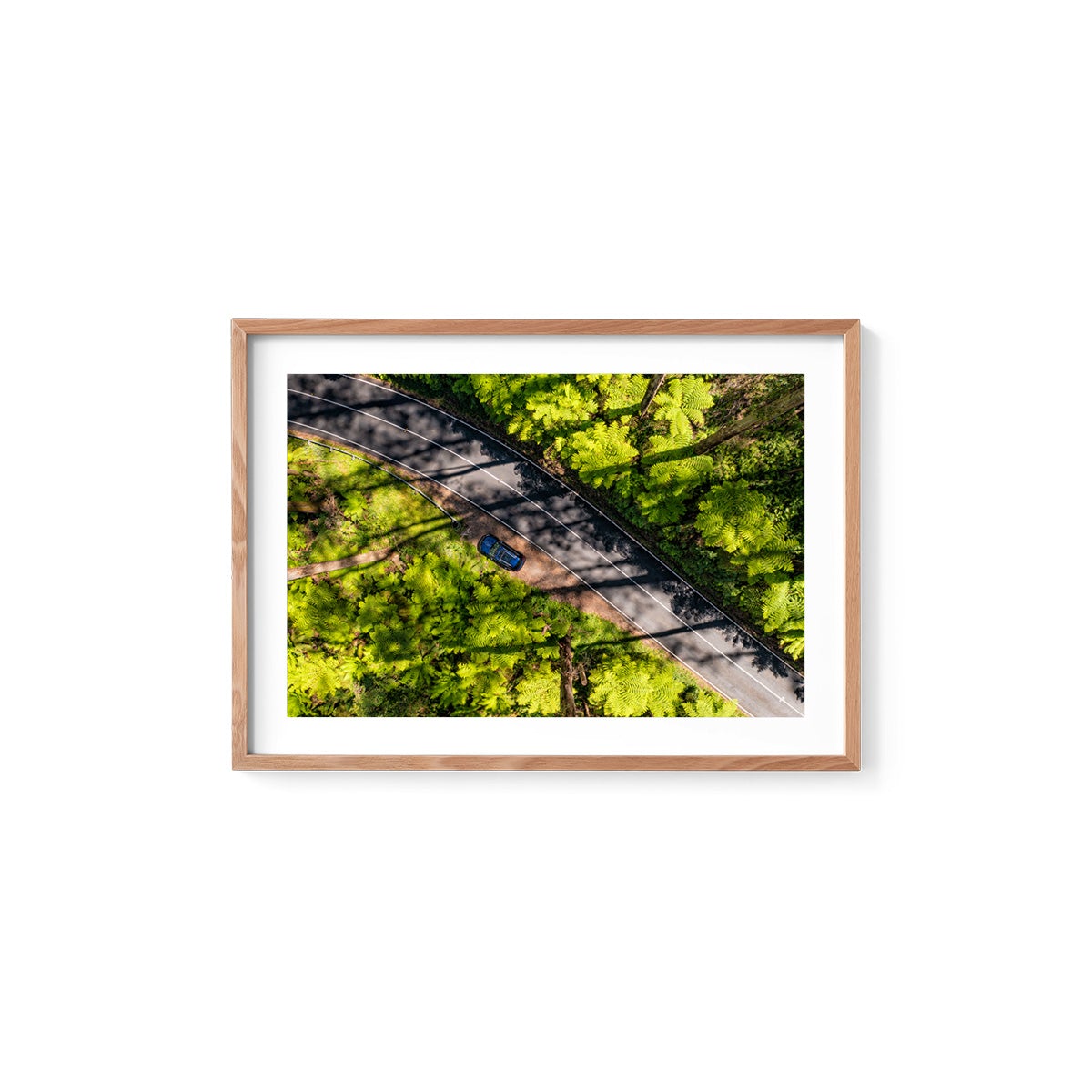 Black Spur Road - Framed Print