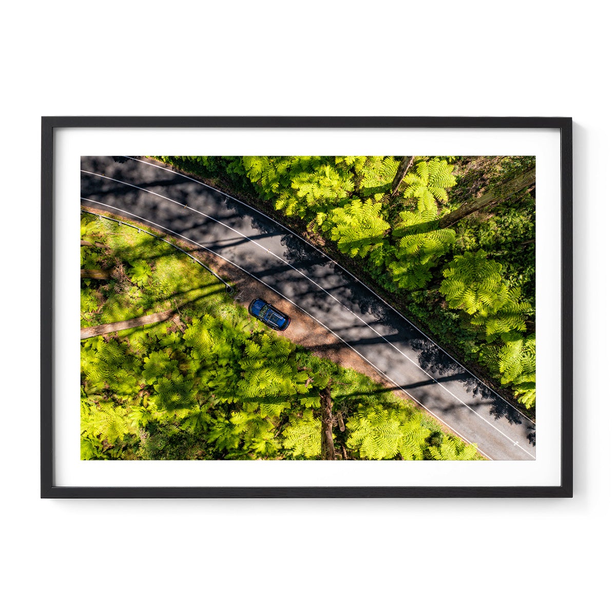 Black Spur Road - Framed Print