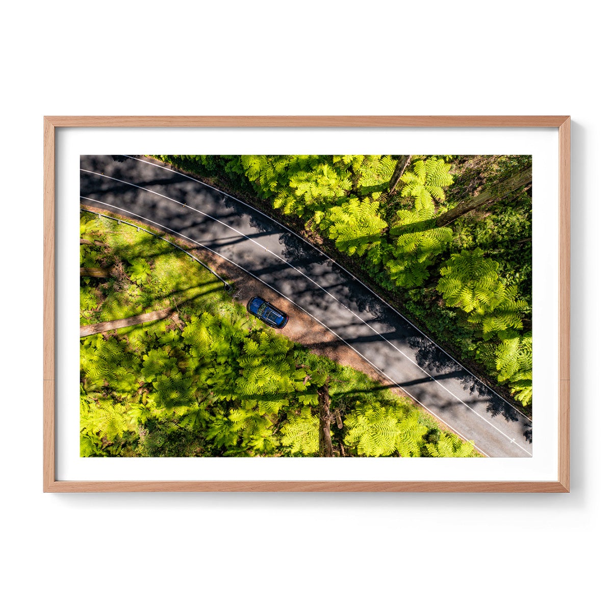 Black Spur Road - Framed Print