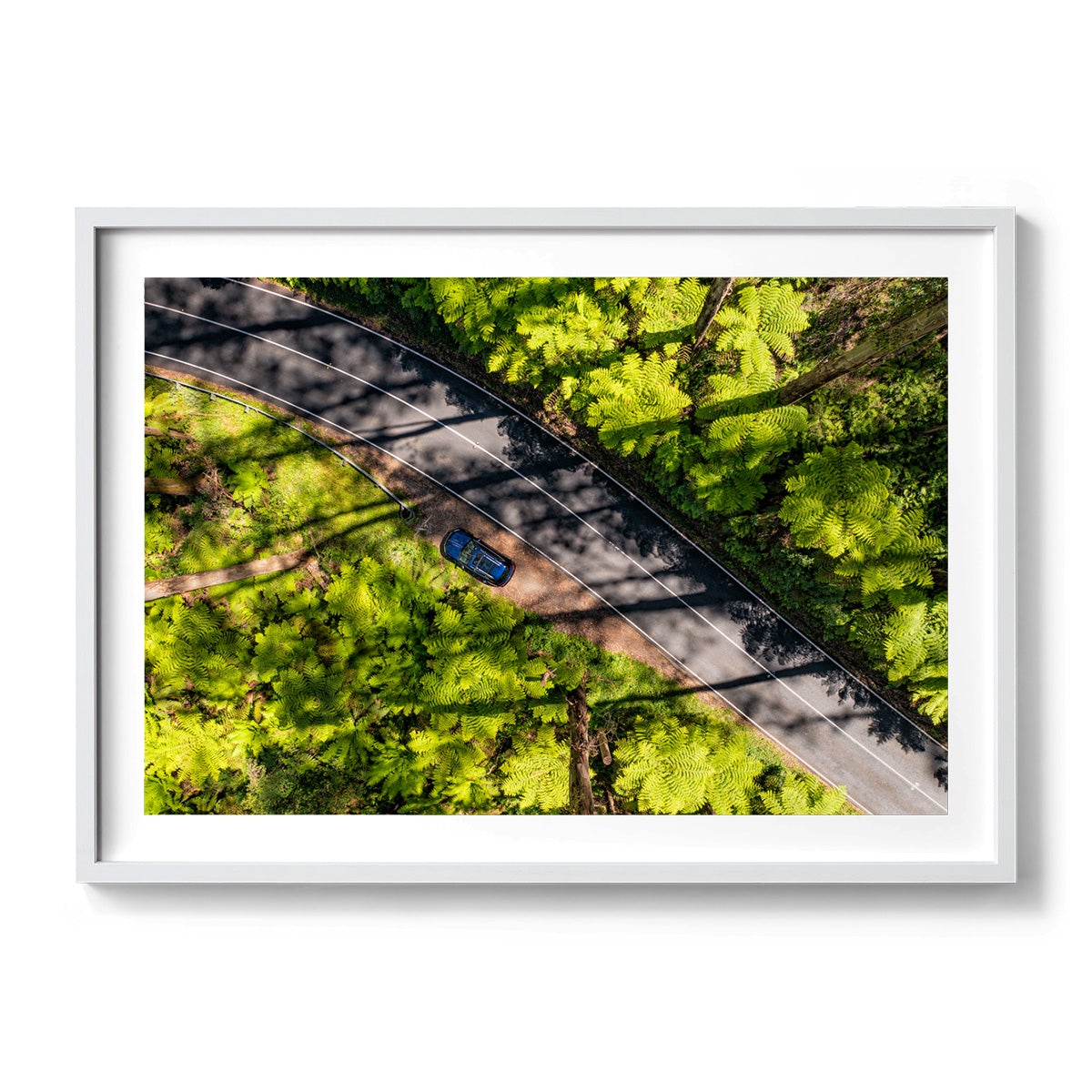 Black Spur Road - Framed Print