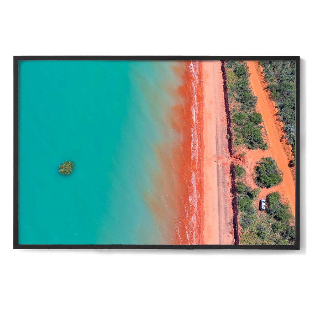 Roebuck Bay Aerial #3 - Framed Print