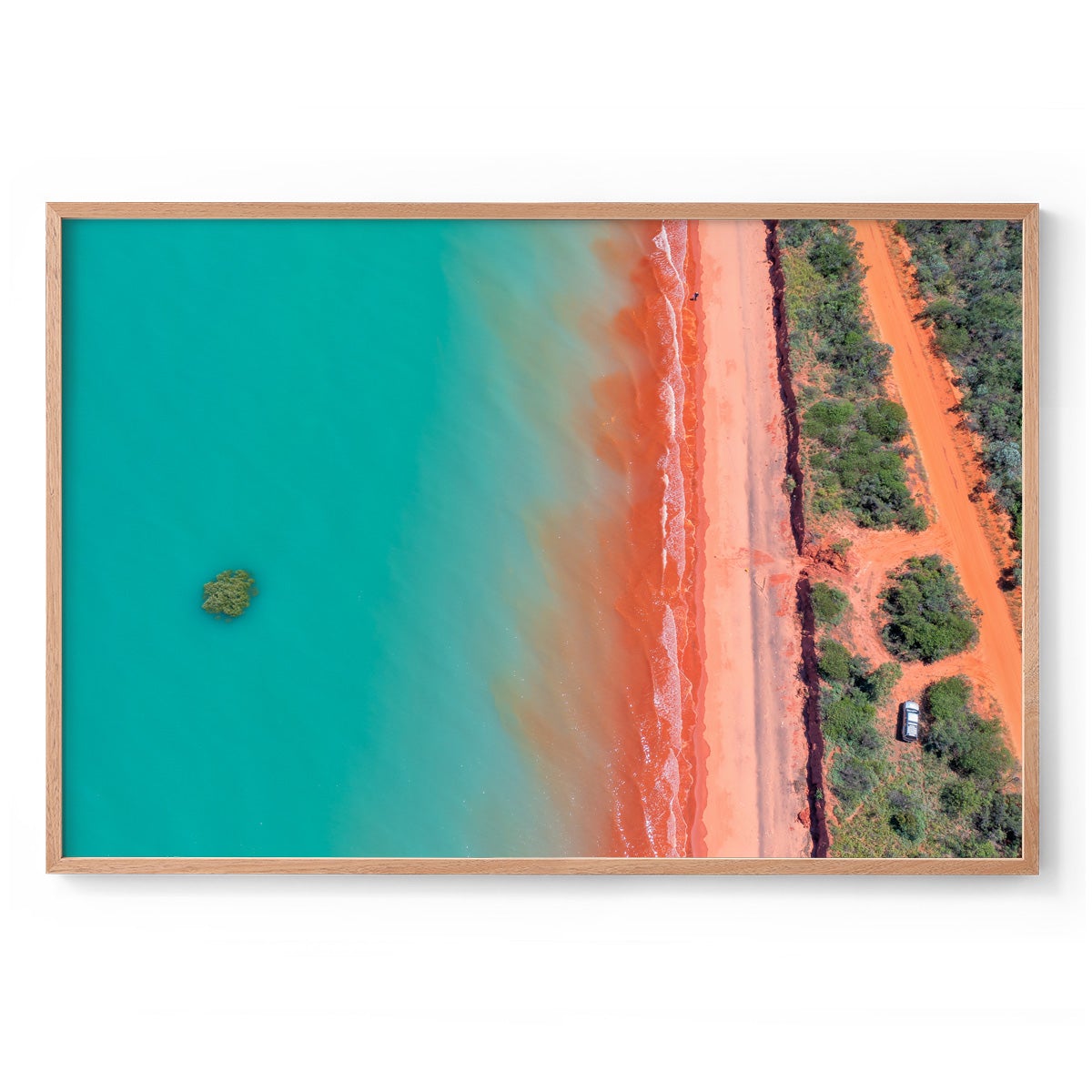 Roebuck Bay Aerial #3 - Framed Print