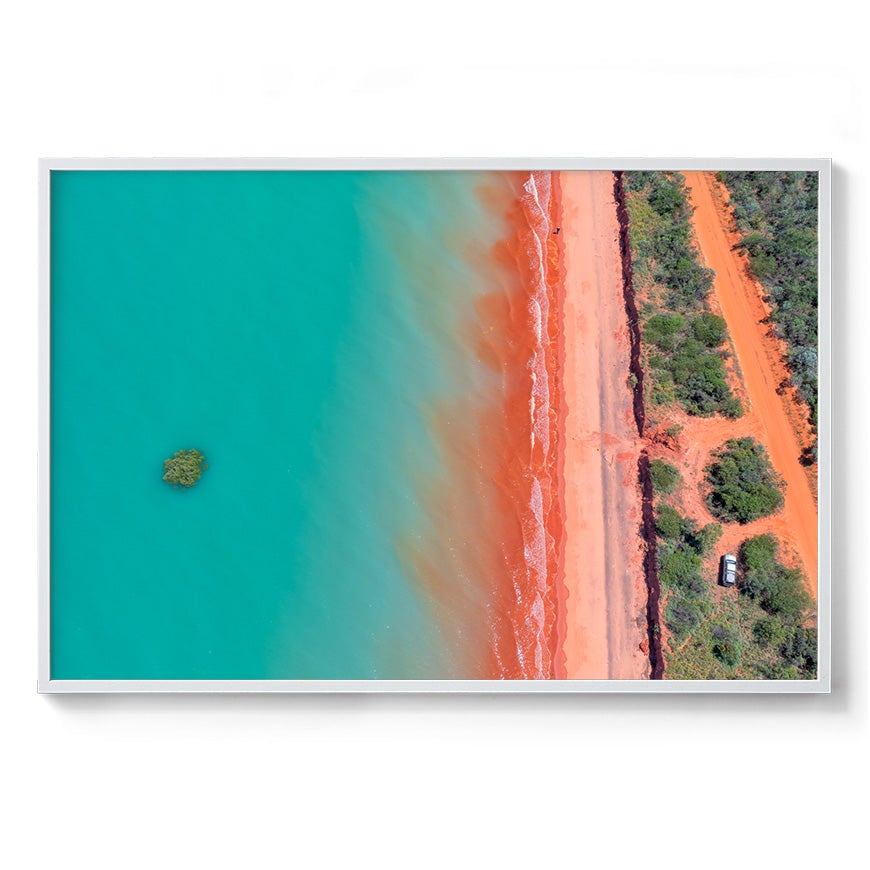 Roebuck Bay Aerial #3 - Framed Print