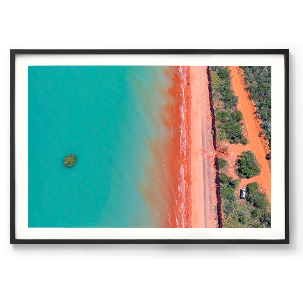 Roebuck Bay Aerial #3 - Framed Print