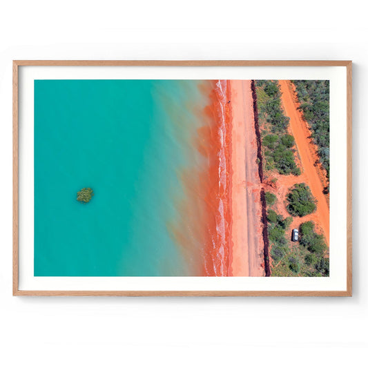 Roebuck Bay Aerial #3 - Framed Print