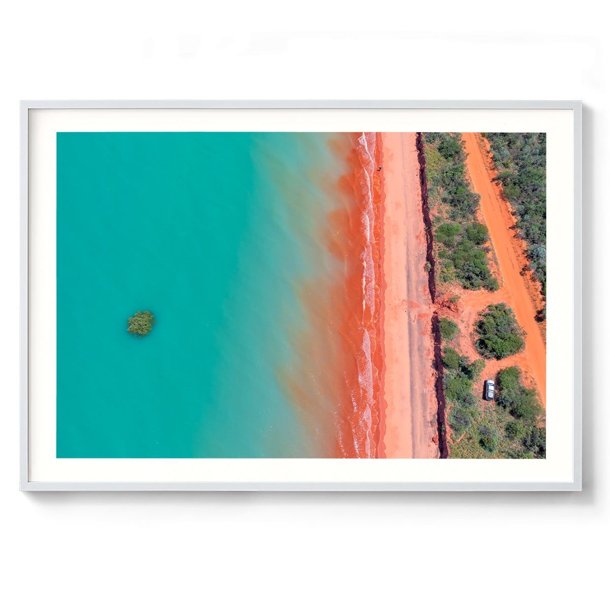 Roebuck Bay Aerial #3 - Framed Print