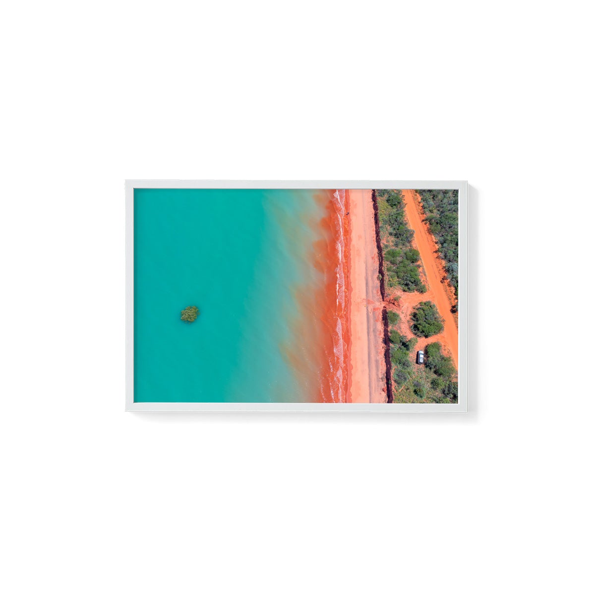 Roebuck Bay Aerial #3 - Framed Print