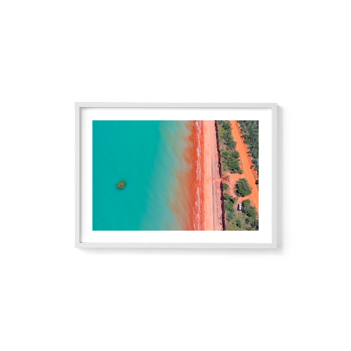 Roebuck Bay Aerial #3 - Framed Print