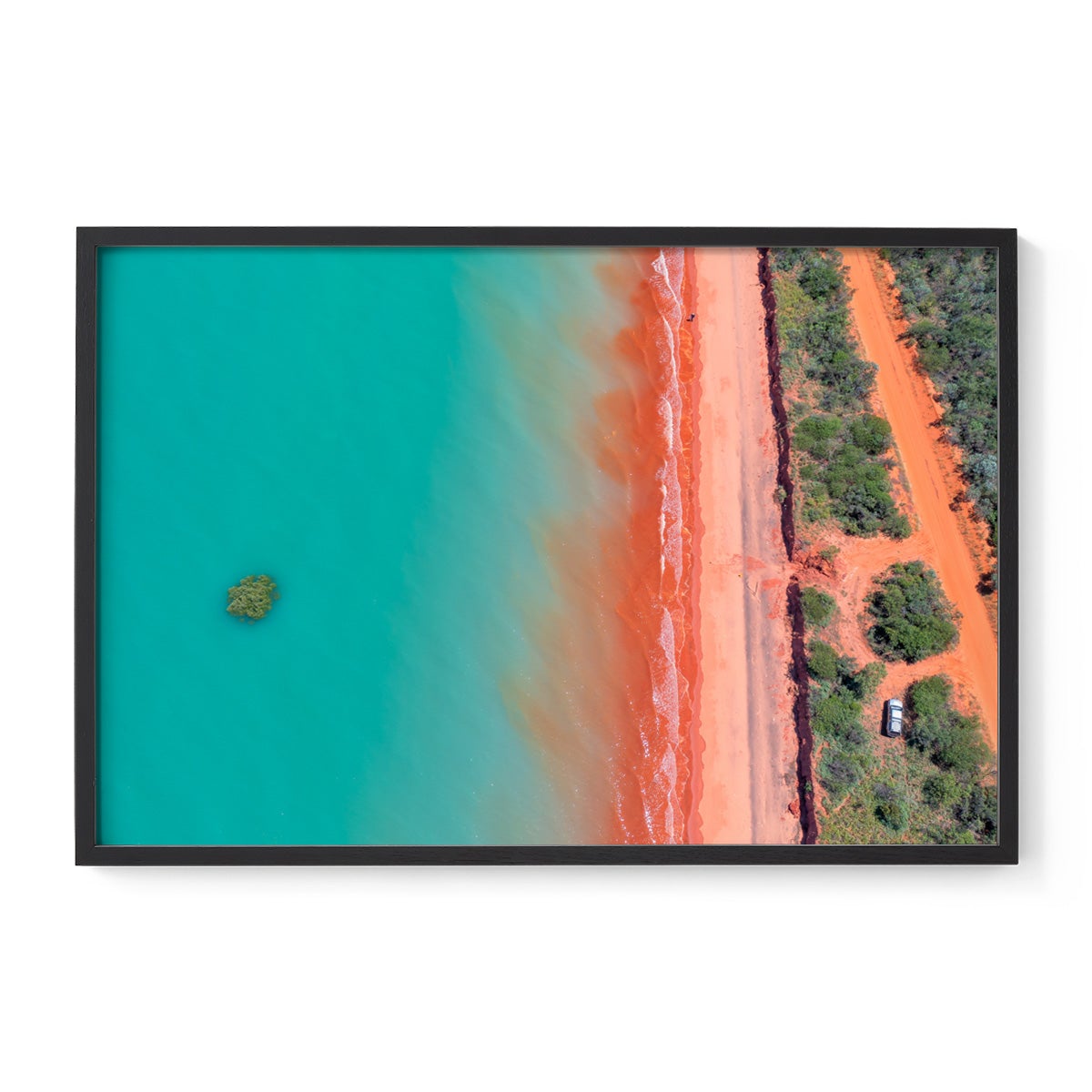 Roebuck Bay Aerial #3 - Framed Print