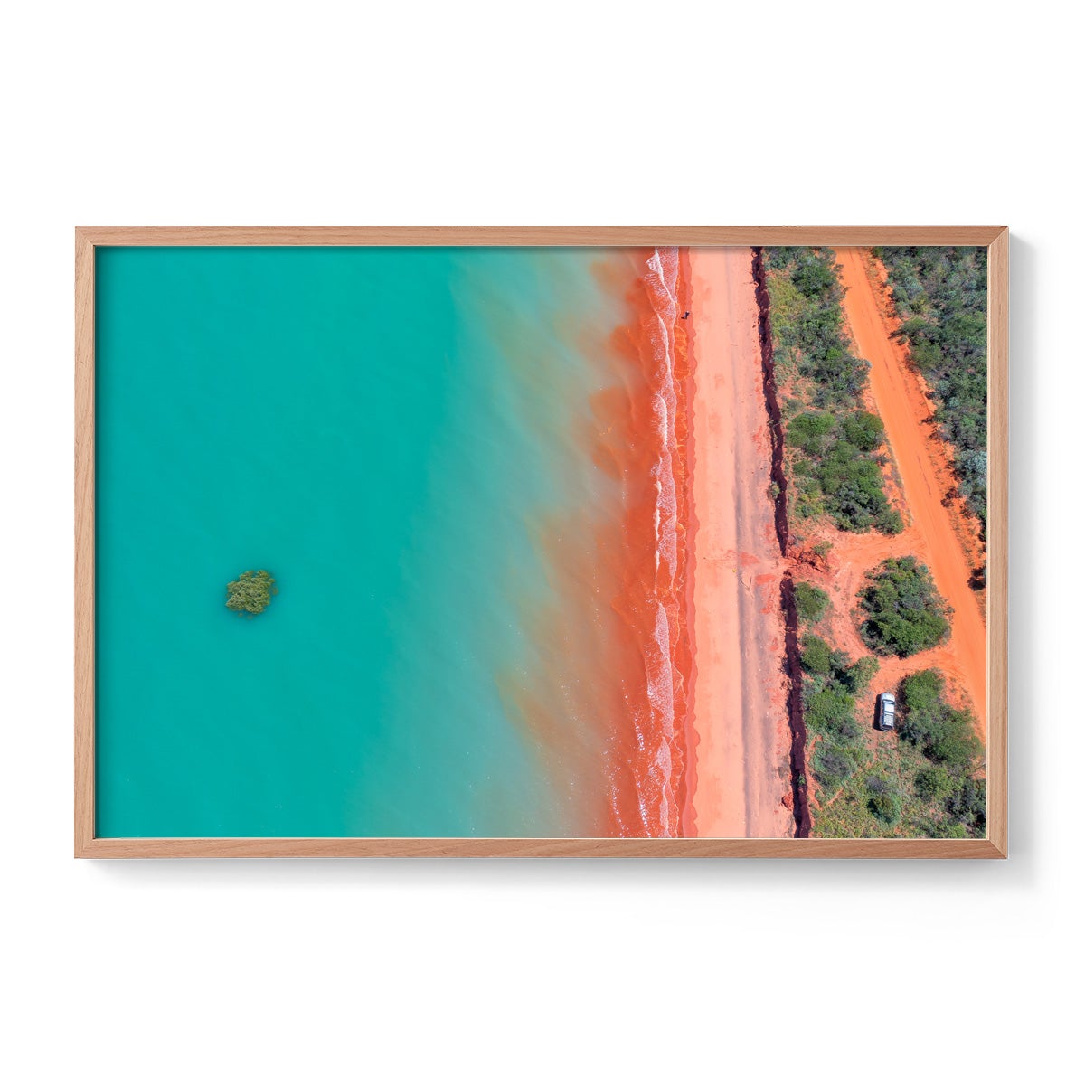 Roebuck Bay Aerial #3 - Framed Print