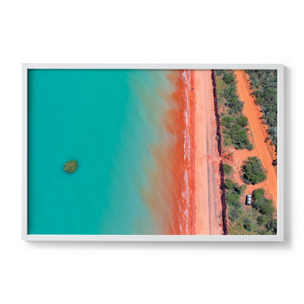 Roebuck Bay Aerial #3 - Framed Print